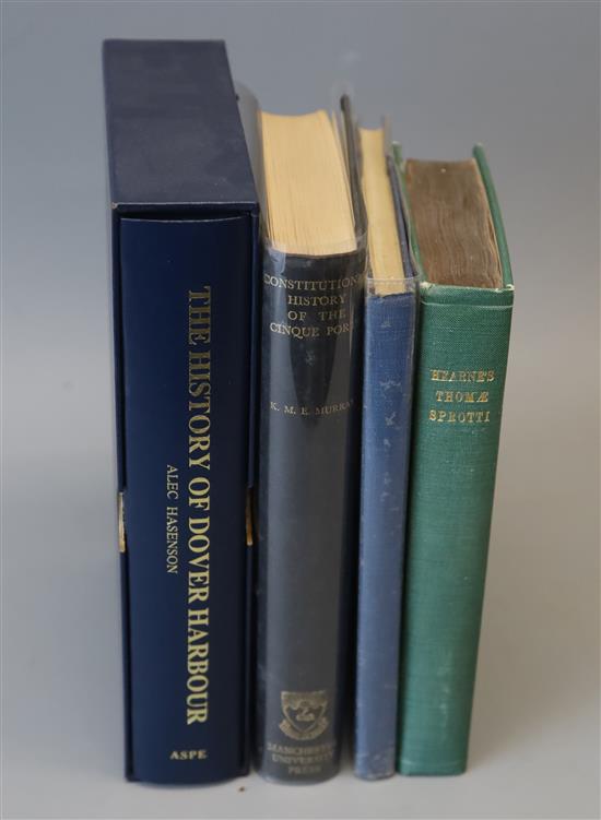 Murray, K.M.E. - The Constitutional History of the Cinque Ports, 8vo, cloth, 1935; Hasenon, Alec - The History of Dover Harbour,